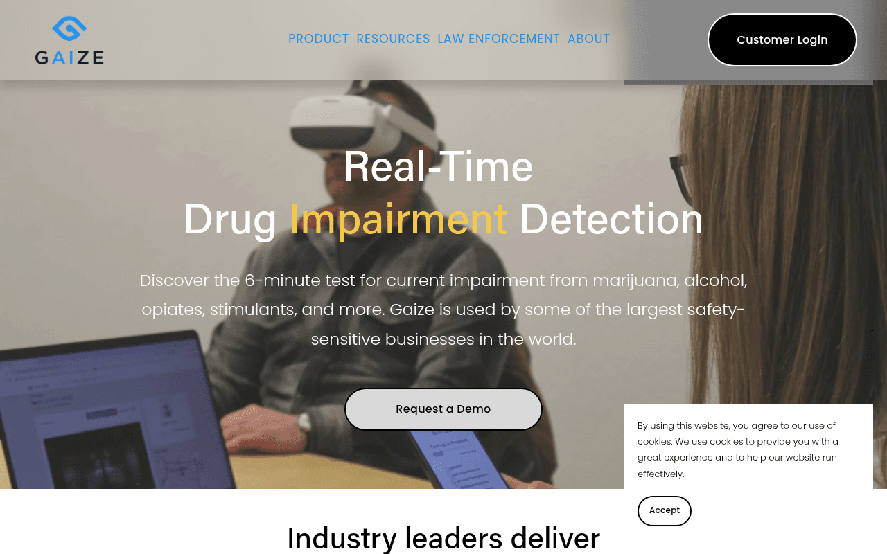 gaize.ai landing page screenshot