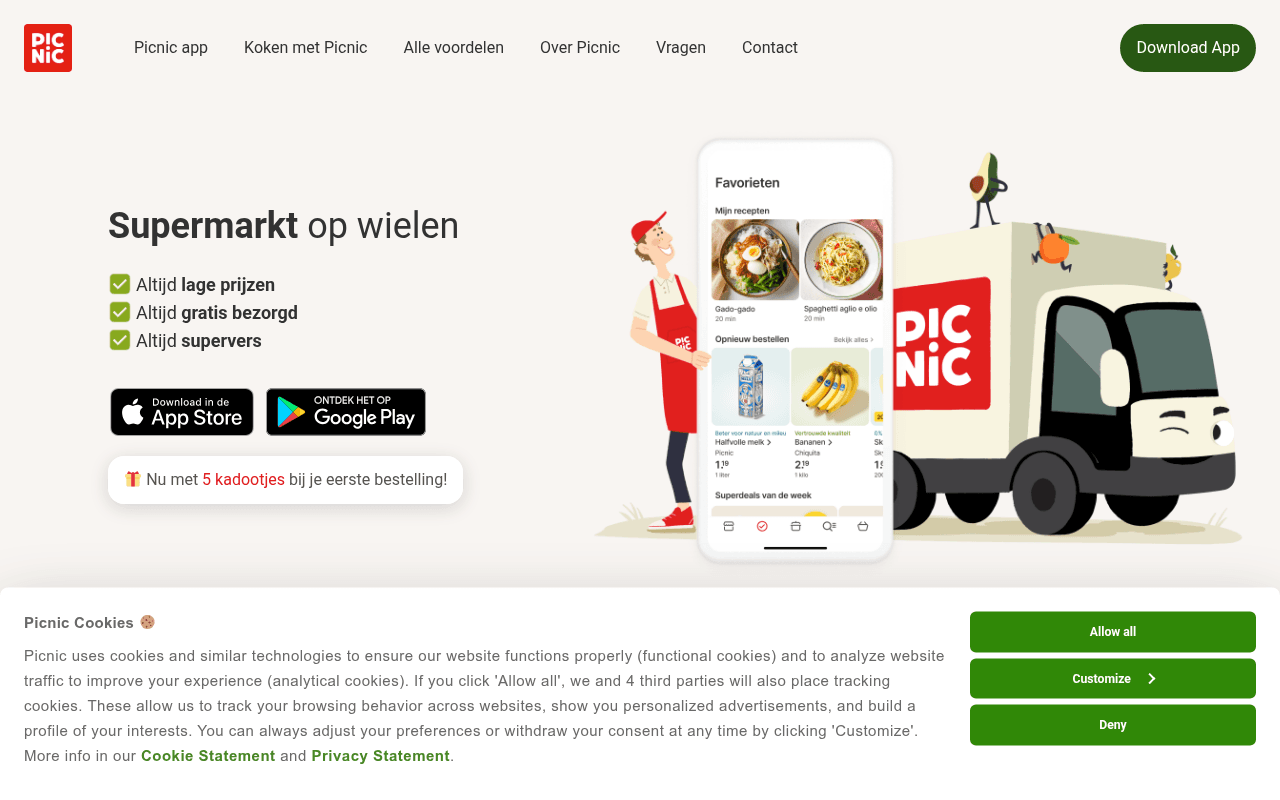 picnic.app landing page screenshot