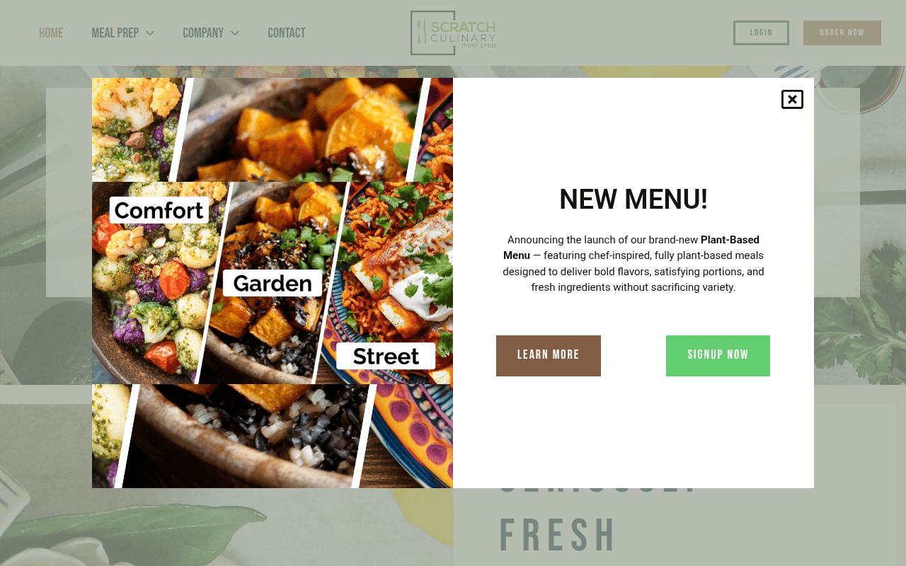 Screenshot of scratchculinary.com