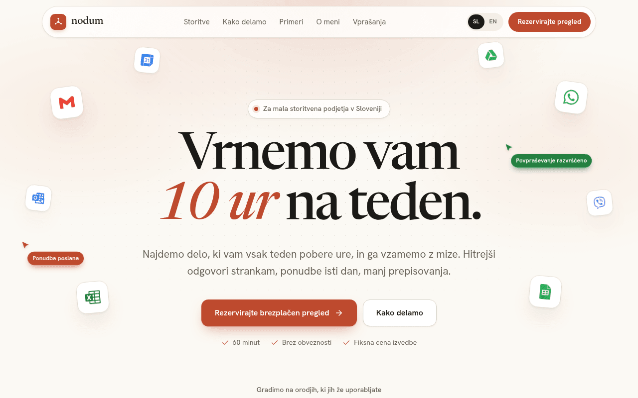 Screenshot of nodum.si