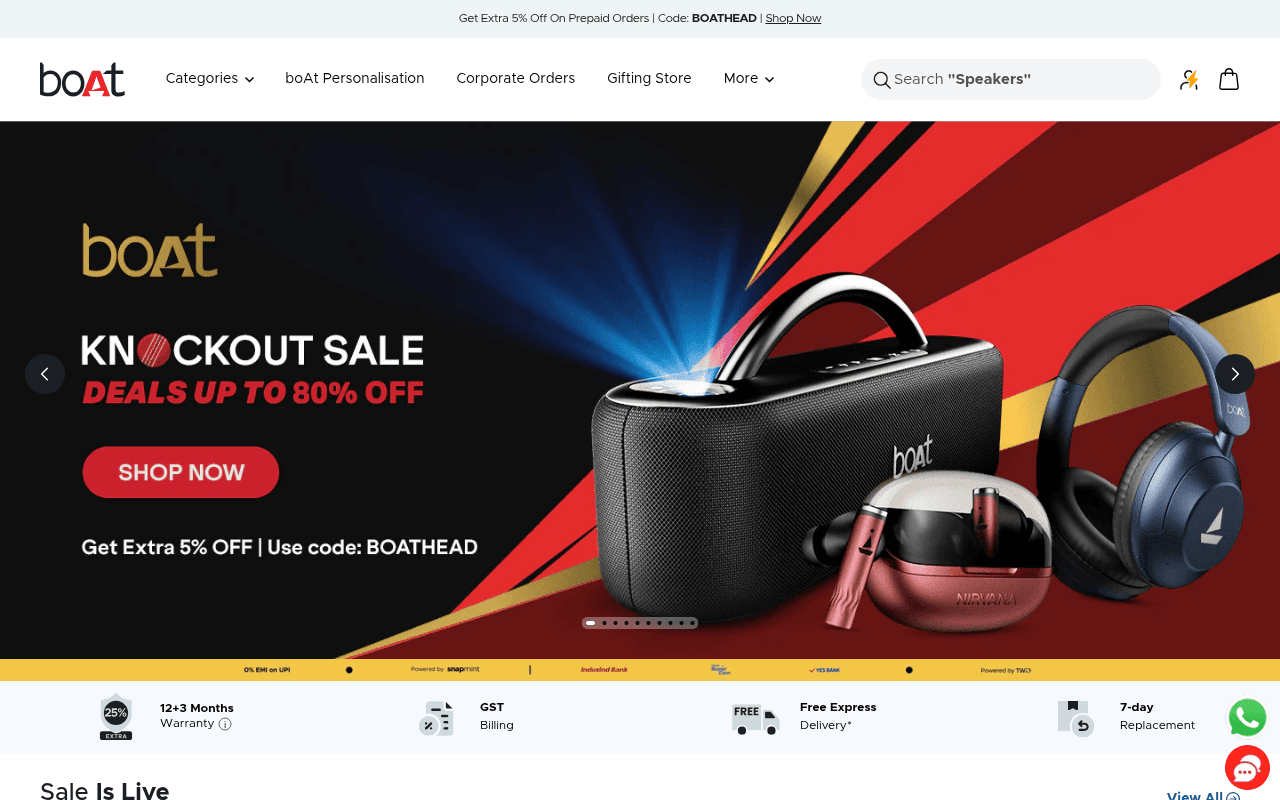 boat-lifestyle.com landing page screenshot