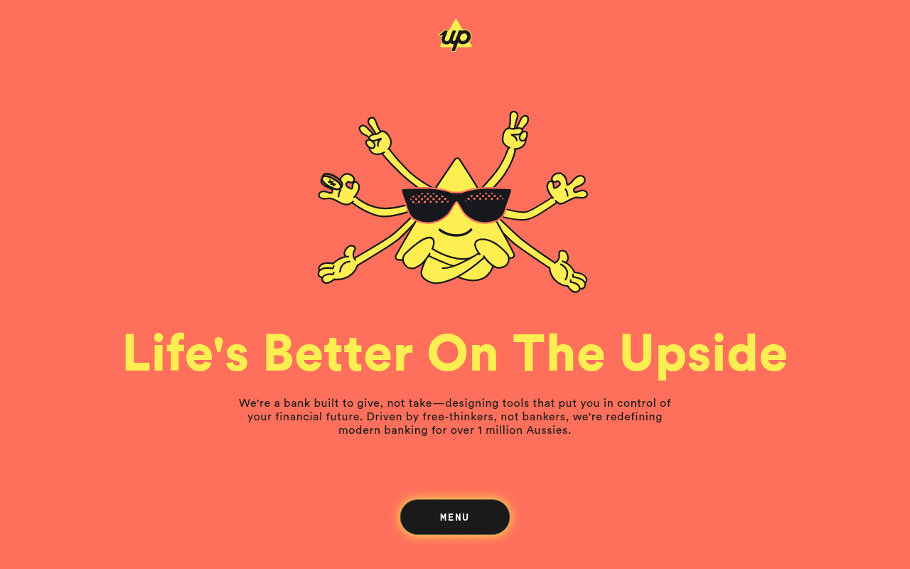 Screenshot of up.com.au