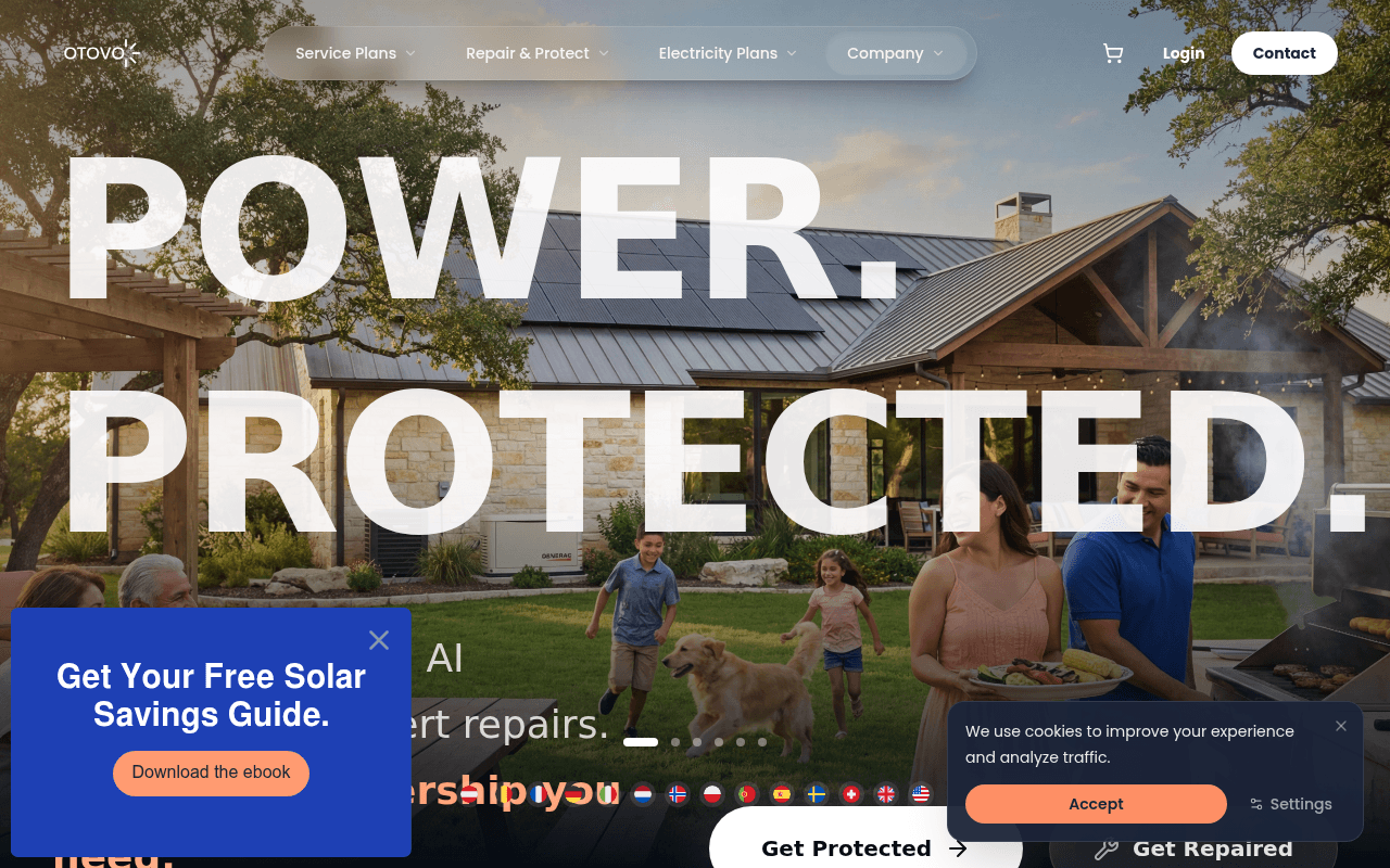 otovo.com landing page screenshot