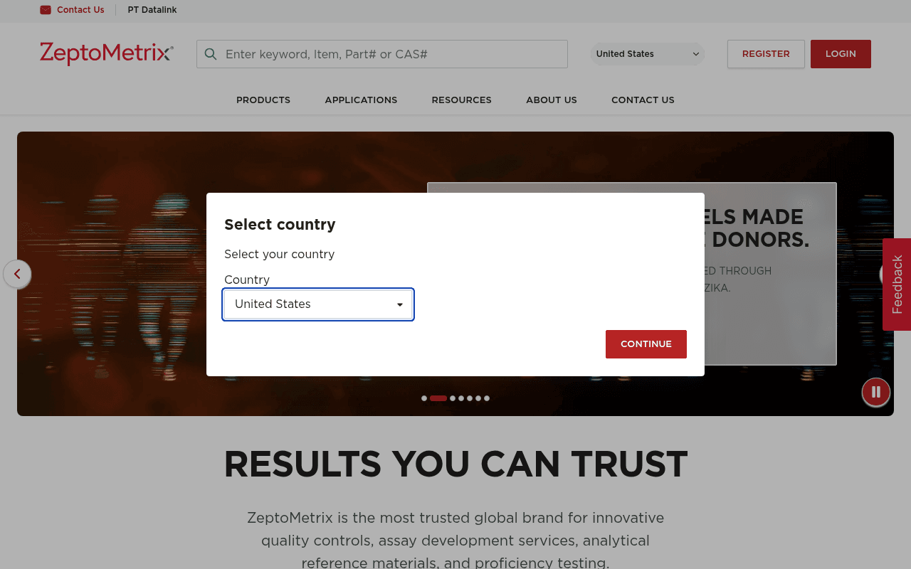 Screenshot of spex.com